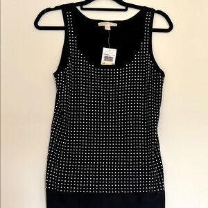 Michael Kors Black and White Tank Top